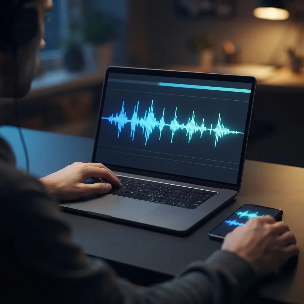 Content creator pairing lofi background music with short videos