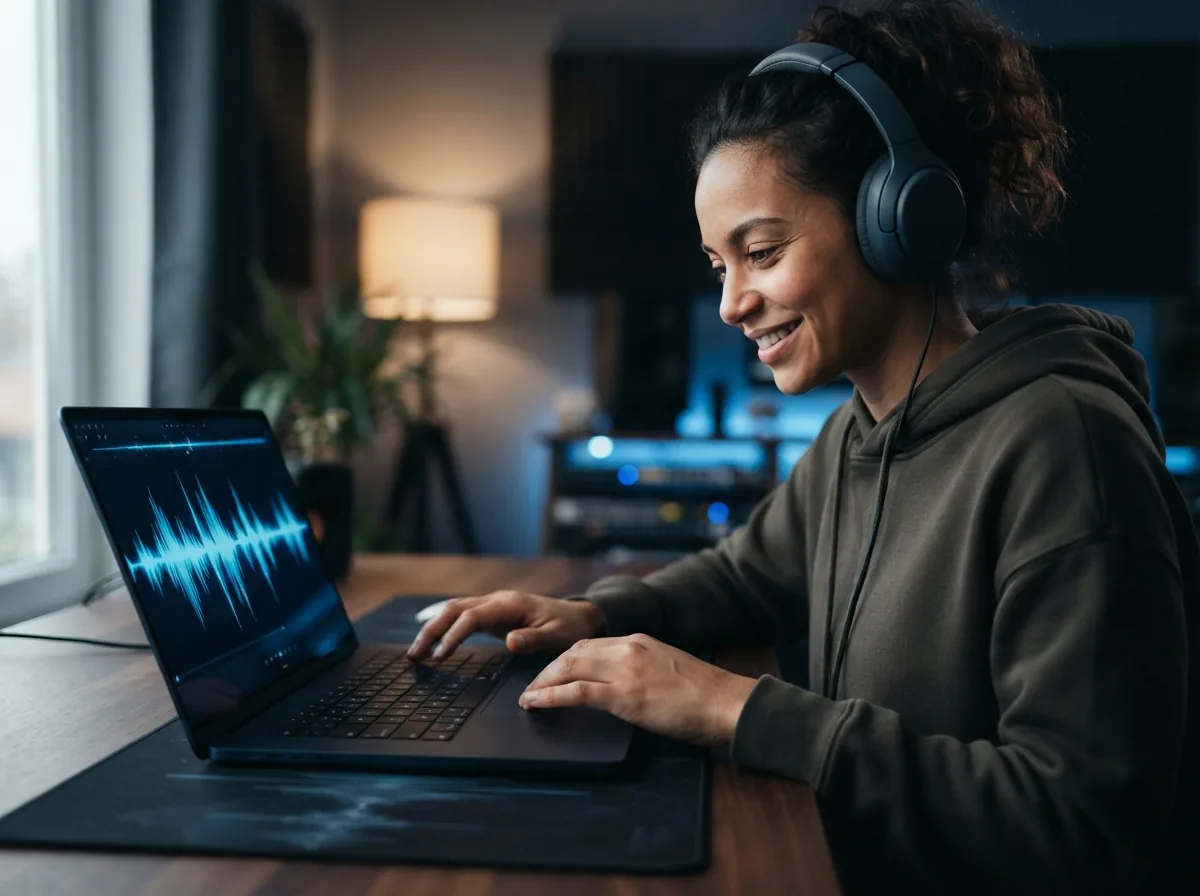 Creator comparing two AI music model outputs side by side