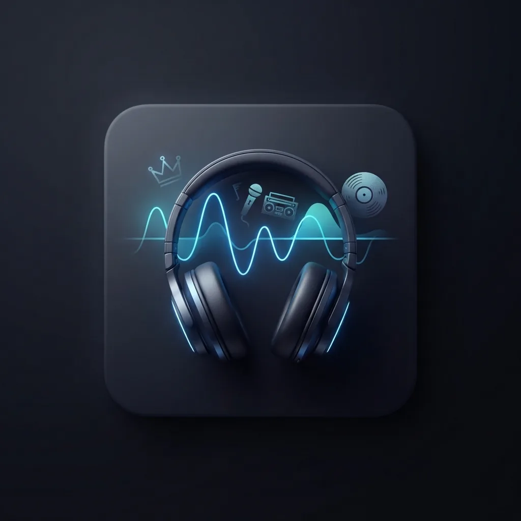 Casual creator trying different music genres on a phone and laptop