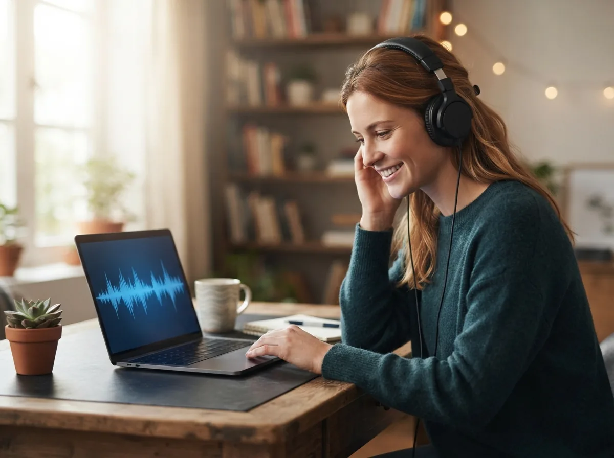 Person writing a detailed AI music prompt