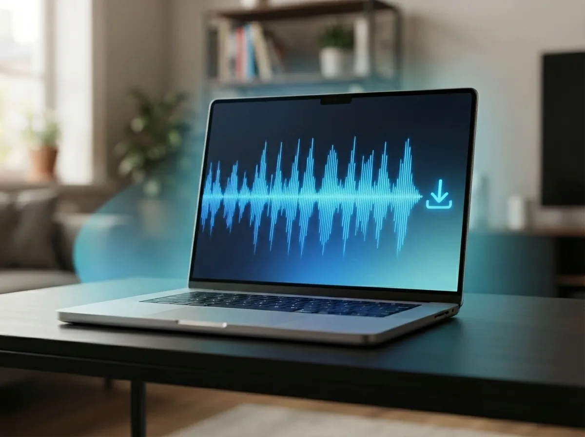 Maya previewing and downloading finished instrumental music from Stable Audio 3
